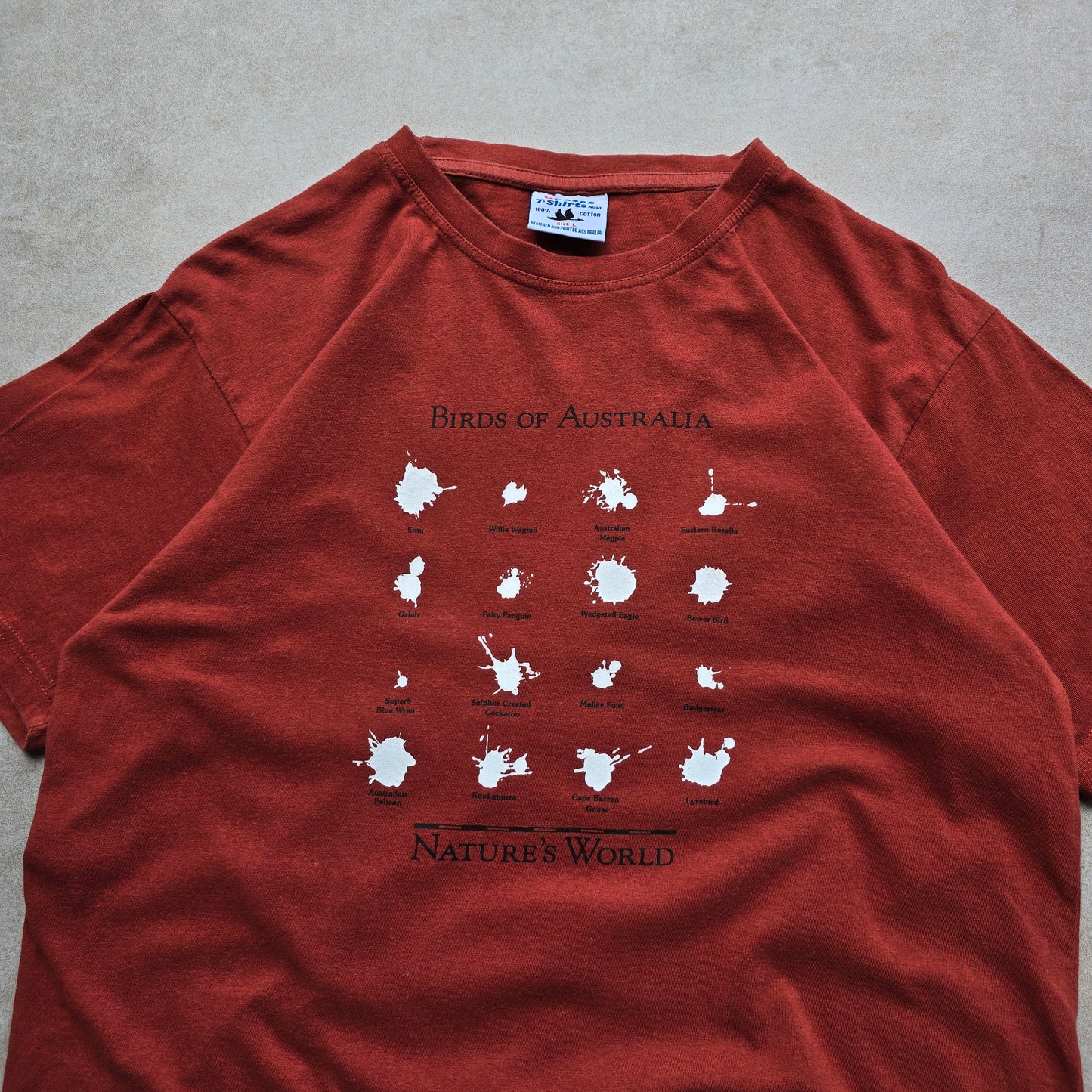 Vintage Birds of Australia Tee - M/L