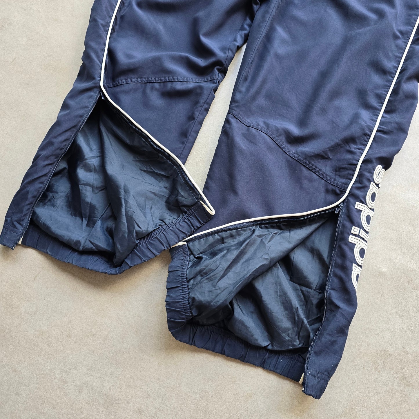 Vintage Adidas 1949 Logo Ankle Zip Track Pants - XL/XXL