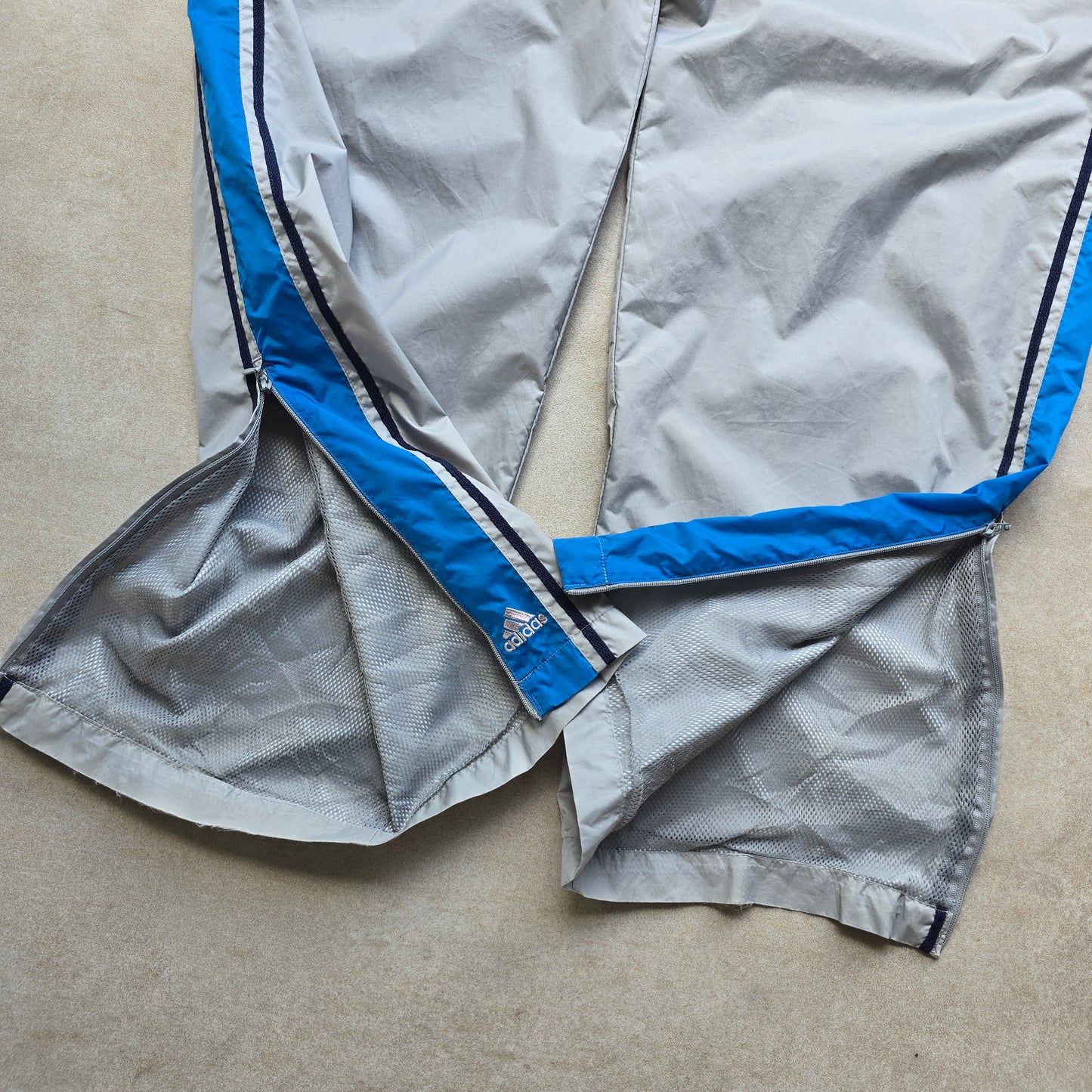 Vintage Adidas Nylon Ankle Zip Track Pants - XXL