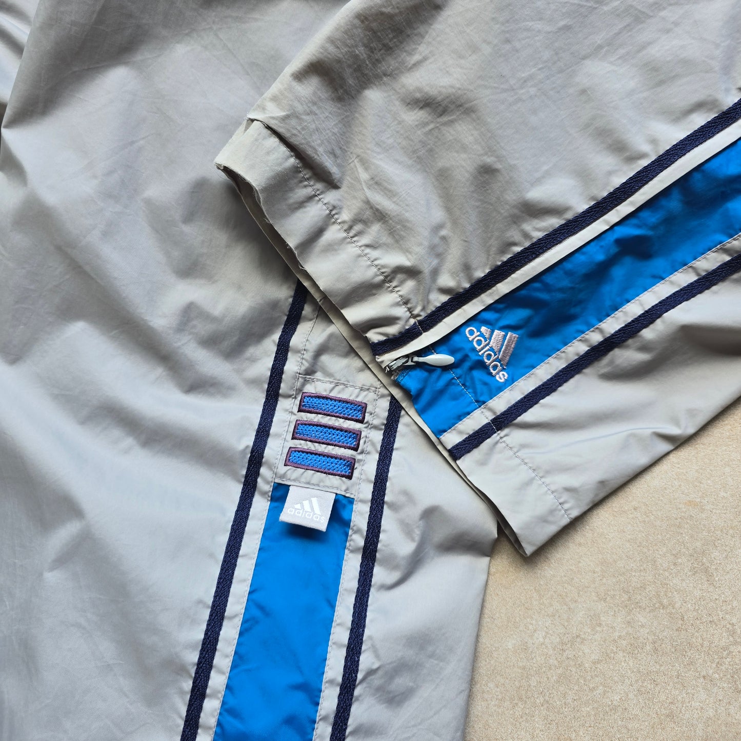 Vintage Adidas Nylon Ankle Zip Track Pants - XXL