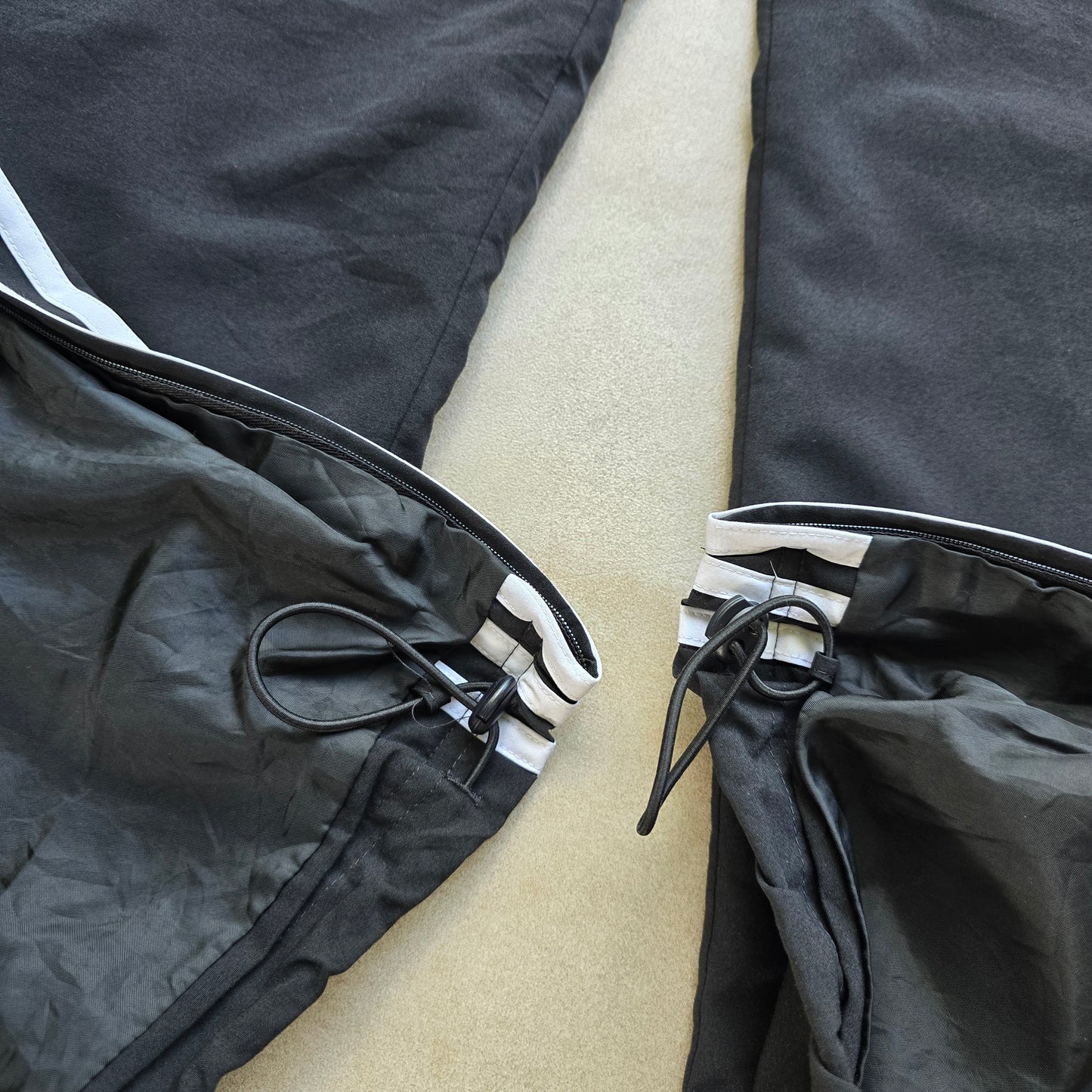 Vintage Adidas 3 Stripe Ankle Zip Track Pants - M