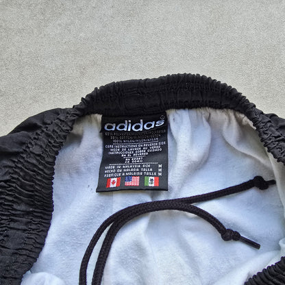 Vintage 90's Adidas Nylon Ankle Zip Track Pants - M