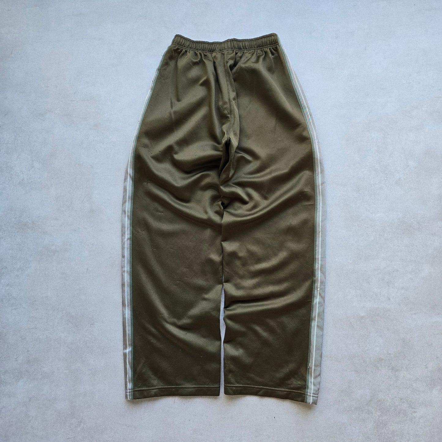 Vintage Nike Embroidered Swoosh Brown Track Pants - M