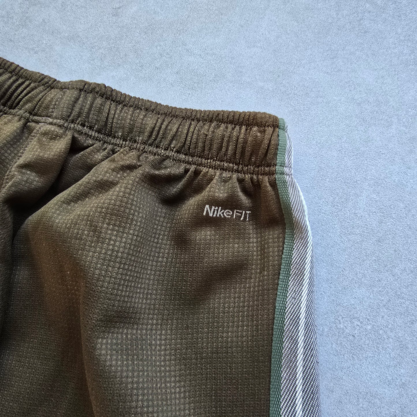 Vintage Nike Embroidered Swoosh Brown Track Pants - M