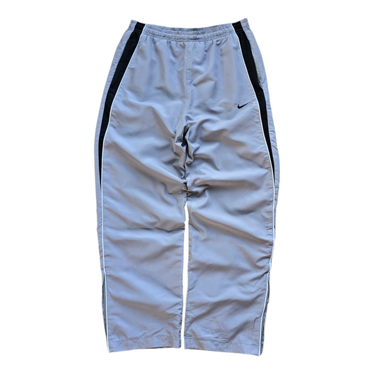 Vintage Nike Embroidered Swoosh Ankle Zip Track Pants - S