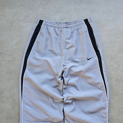 Vintage Nike Embroidered Swoosh Ankle Zip Track Pants - S