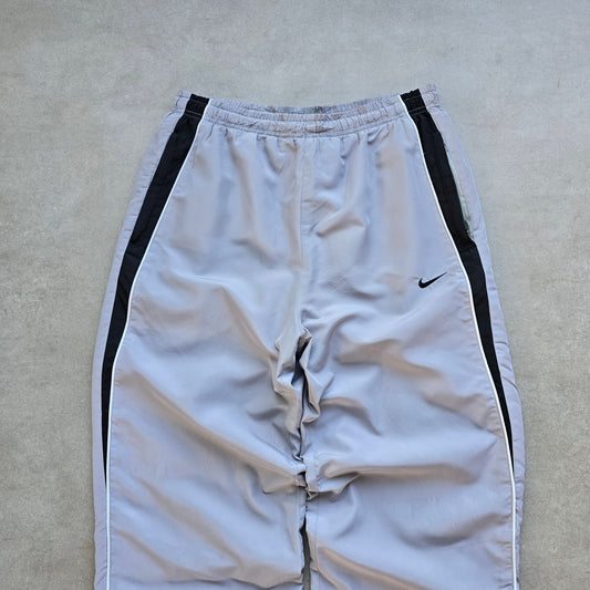 Vintage Nike Embroidered Swoosh Ankle Zip Track Pants - S