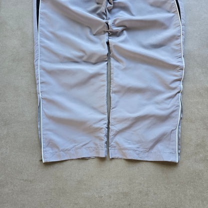 Vintage Nike Embroidered Swoosh Ankle Zip Track Pants - S