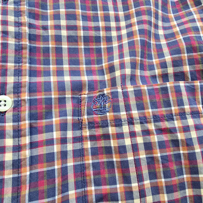 Vintage Timberland Weathergear Plaid Long Sleeve Button Up Shirt - M