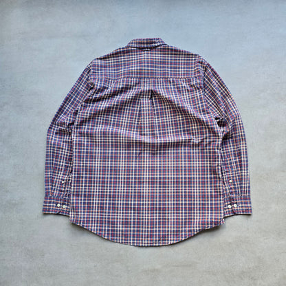 Vintage Timberland Weathergear Plaid Long Sleeve Button Up Shirt - M