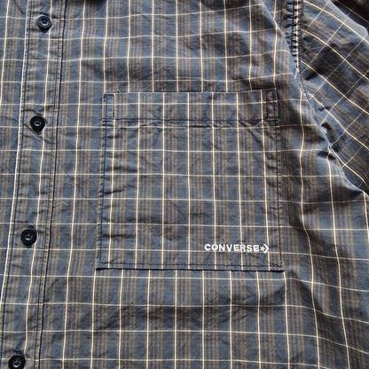 Converse Plaid Long Sleeve Button Up Shirt - L