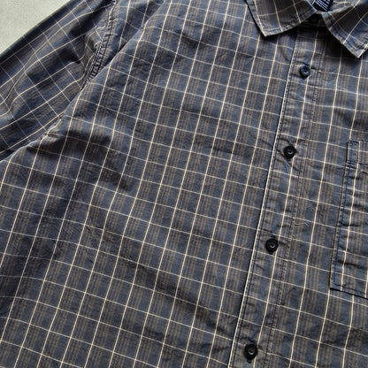 Converse Plaid Long Sleeve Button Up Shirt - L