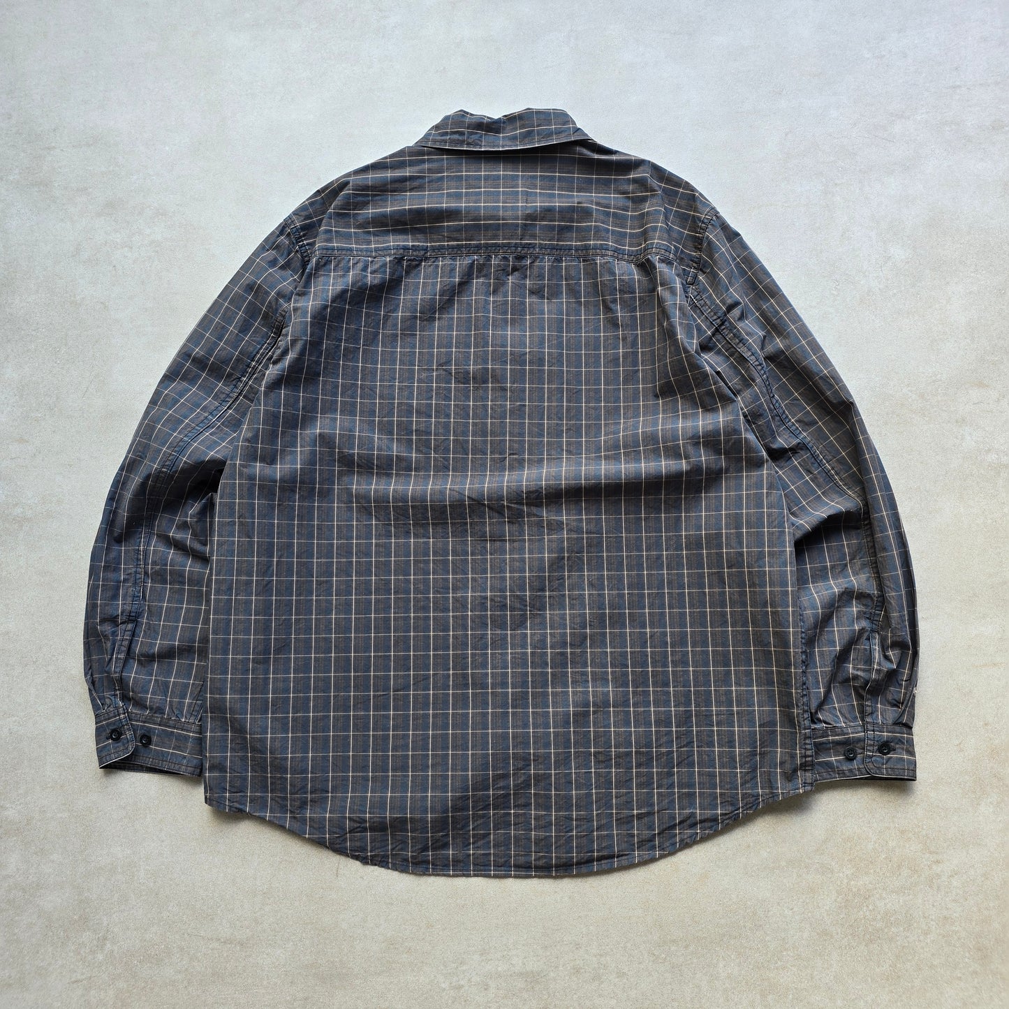 Converse Plaid Long Sleeve Button Up Shirt - L