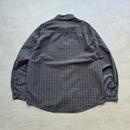 Converse Plaid Long Sleeve Button Up Shirt - L