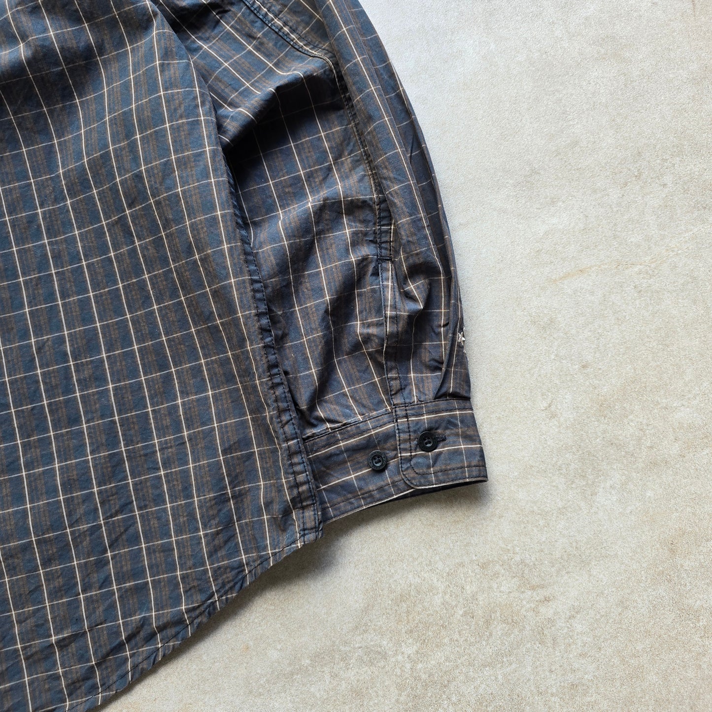 Converse Plaid Long Sleeve Button Up Shirt - L