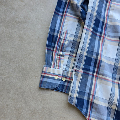 Gant Tech Prep Plaid Long Sleeve Button Up Shirt - L