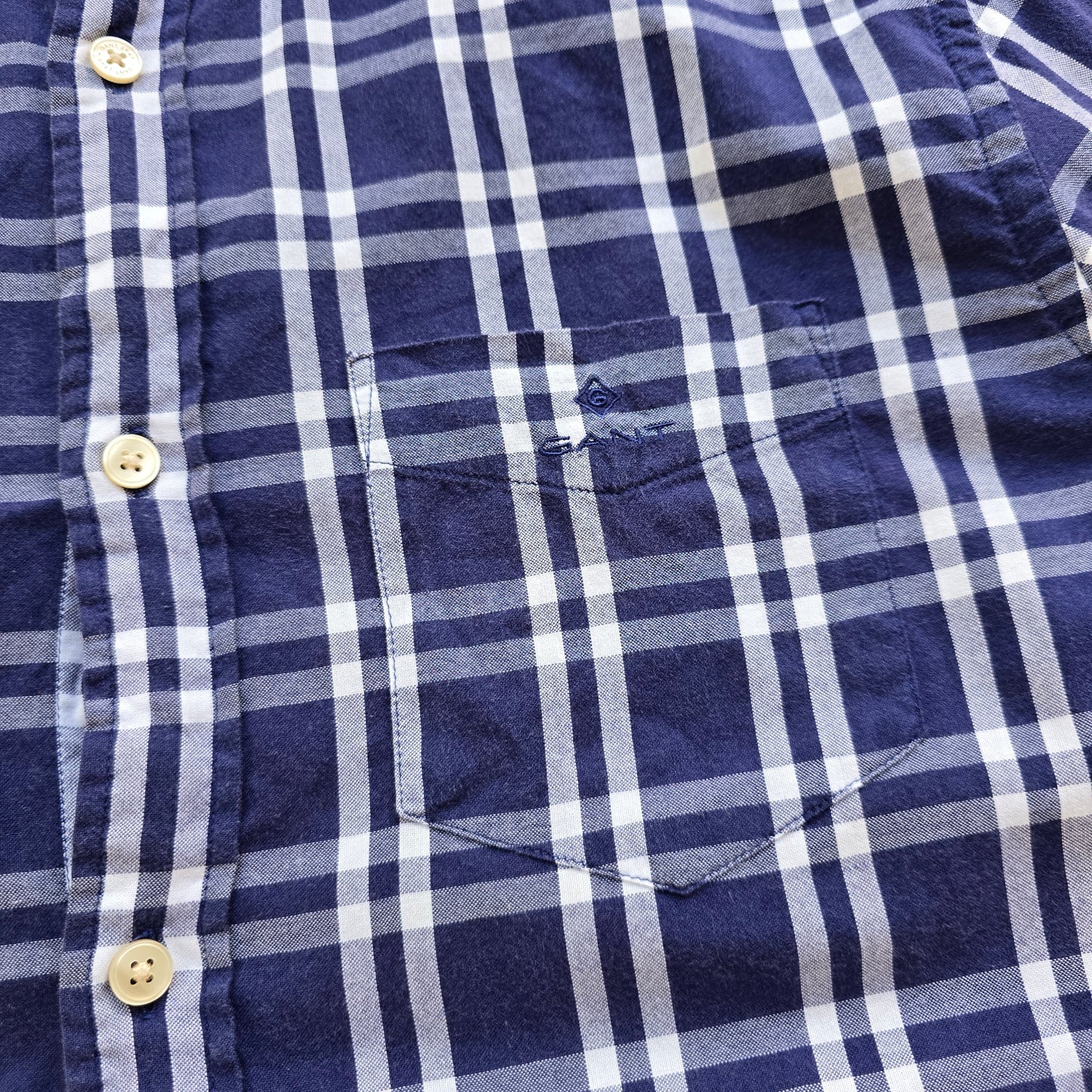 Gant Check Long Sleeve Button Up Shirt - M