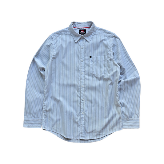Vintage 2000's Quiksilver Striped Long Sleeve Button Up Shirt - S