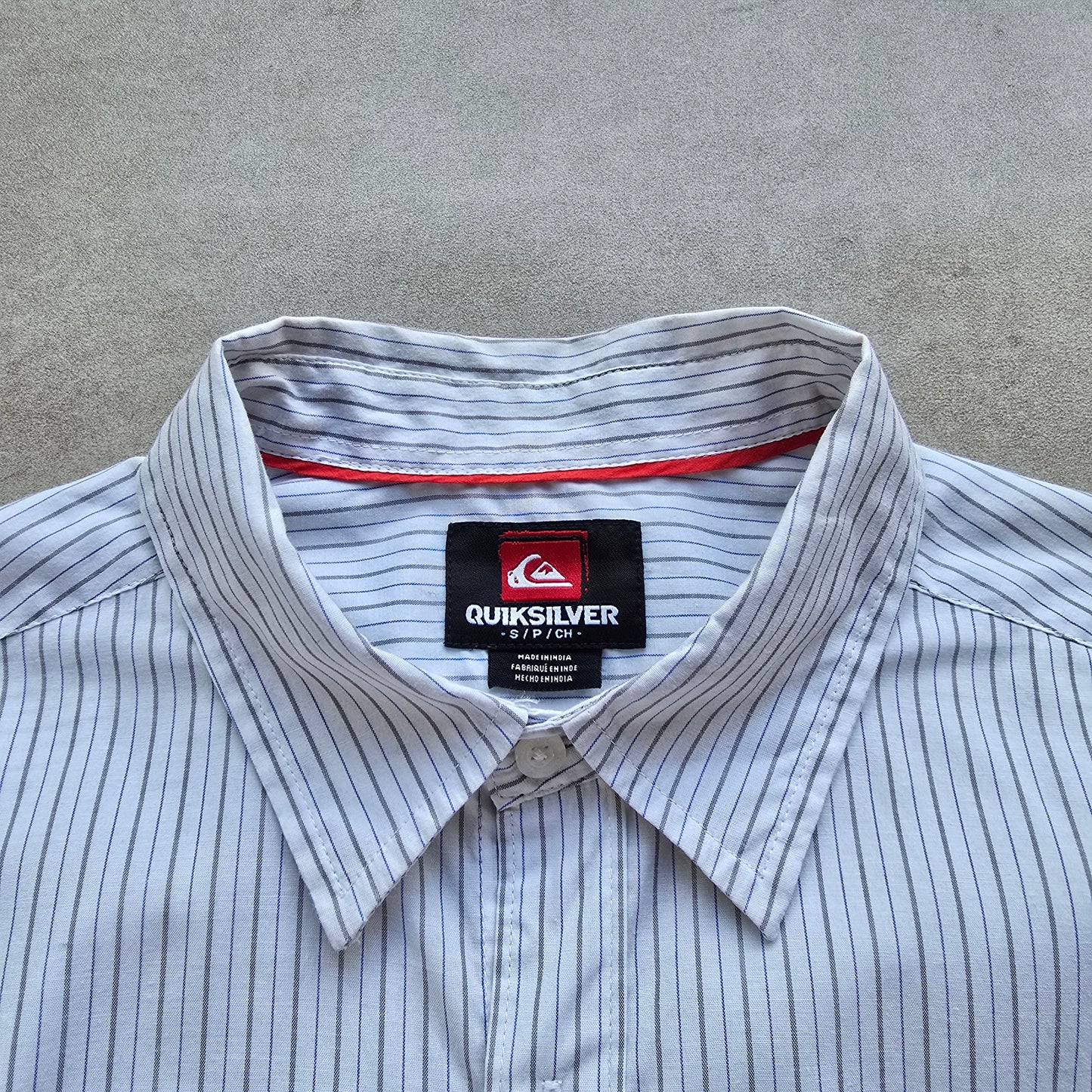 Vintage 2000's Quiksilver Striped Long Sleeve Button Up Shirt - S