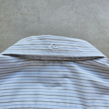 Vintage 2000's Quiksilver Striped Long Sleeve Button Up Shirt - S