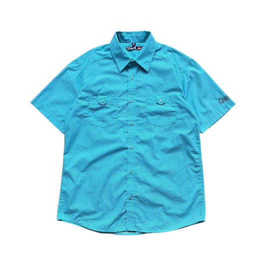 Vintage 2000's Quiksilver Check Short Sleeve Button Up Shirt - M