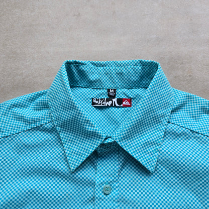 Vintage 2000's Quiksilver Check Short Sleeve Button Up Shirt - M