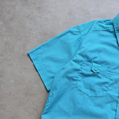 Vintage 2000's Quiksilver Check Short Sleeve Button Up Shirt - M