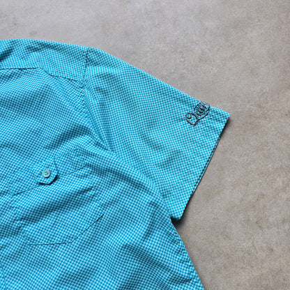 Vintage 2000's Quiksilver Check Short Sleeve Button Up Shirt - M