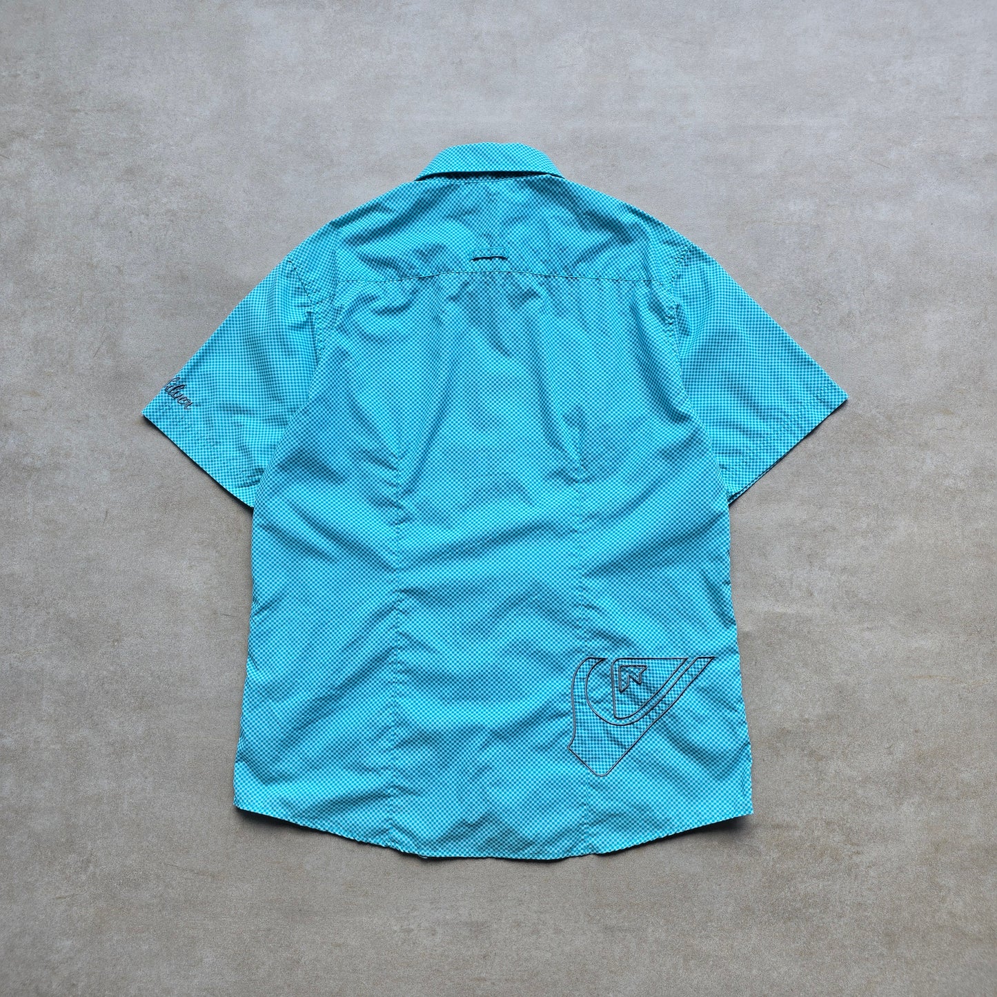 Vintage 2000's Quiksilver Check Short Sleeve Button Up Shirt - M