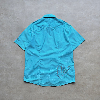 Vintage 2000's Quiksilver Check Short Sleeve Button Up Shirt - M