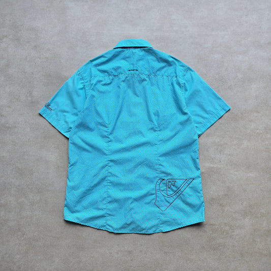 Vintage 2000's Quiksilver Check Short Sleeve Button Up Shirt - M