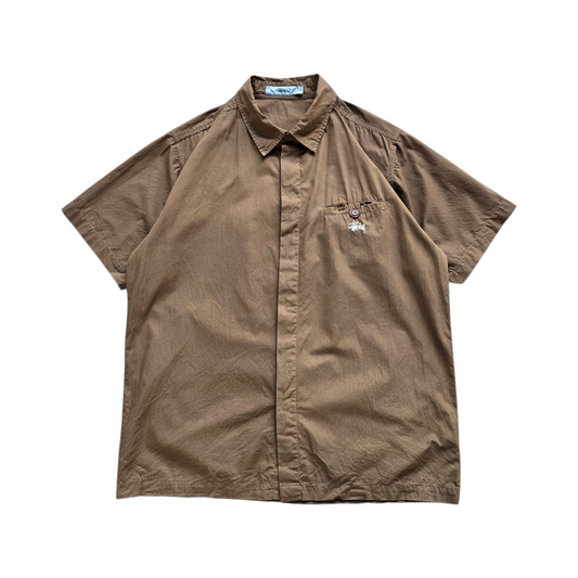 Vintage 2000's Stussy Short Sleeve Button Up Shirt - L