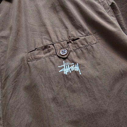 Vintage 2000's Stussy Short Sleeve Button Up Shirt - L