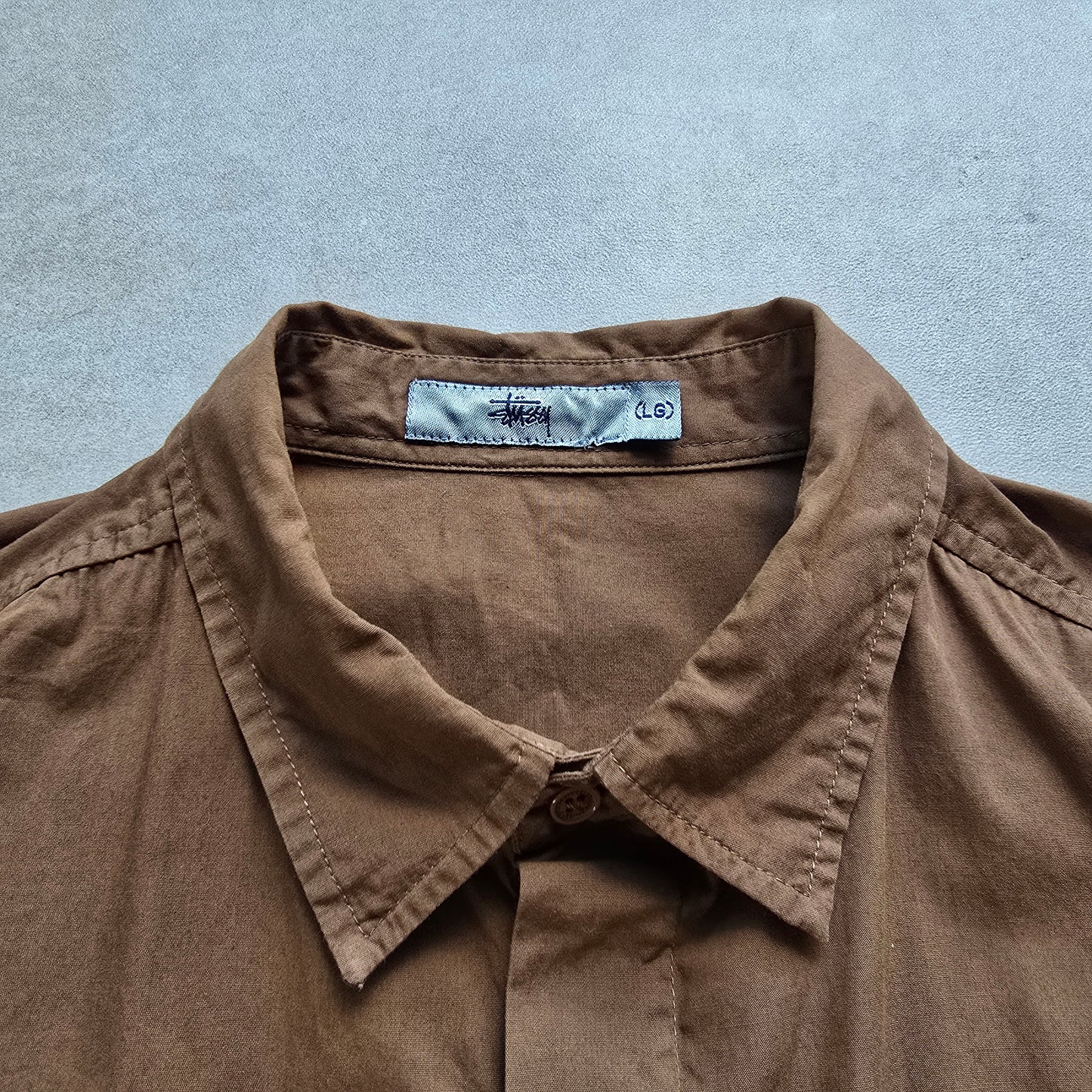Vintage 2000's Stussy Short Sleeve Button Up Shirt - L