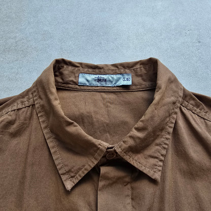 Vintage 2000's Stussy Short Sleeve Button Up Shirt - L