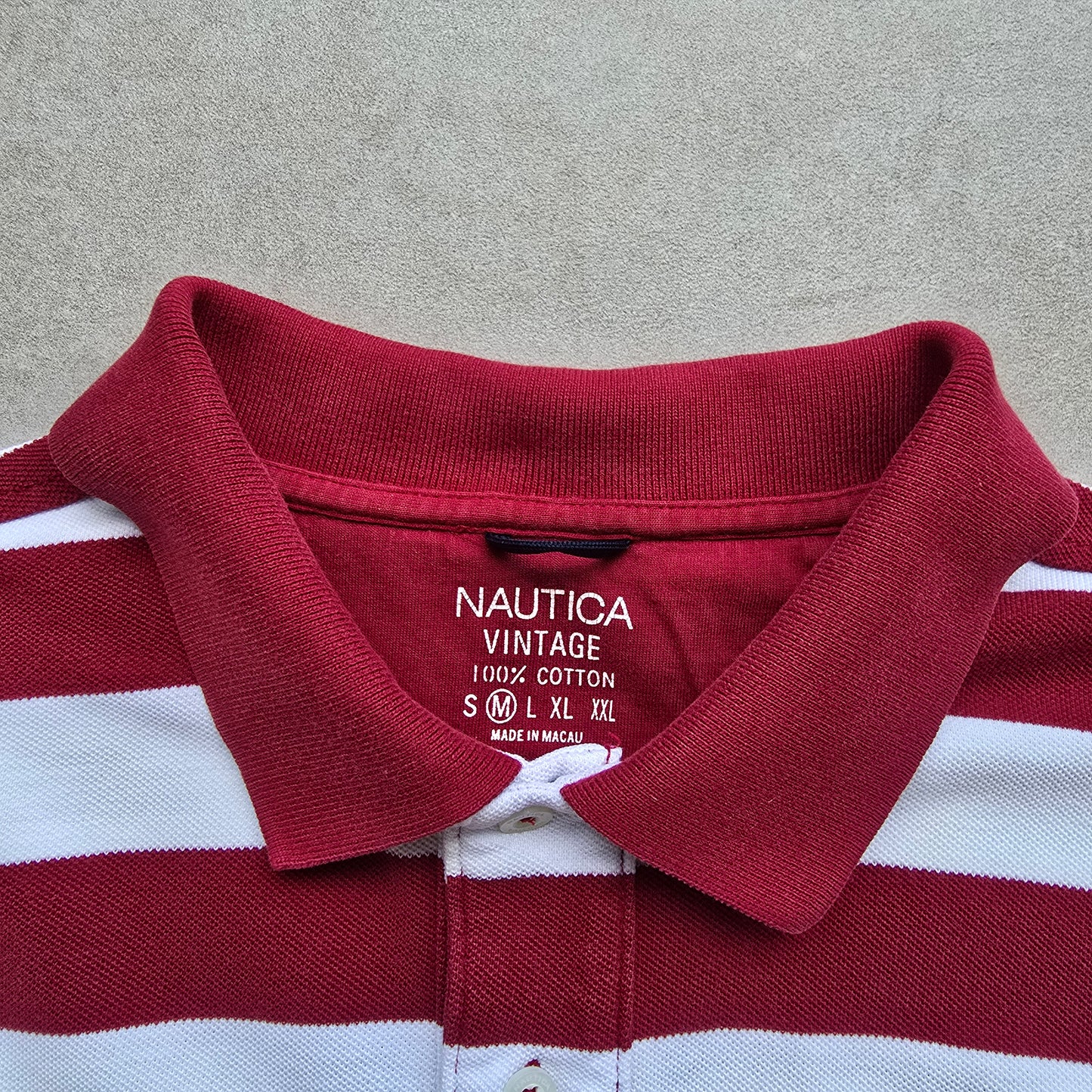 Nautica Striped Polo Shirt - M
