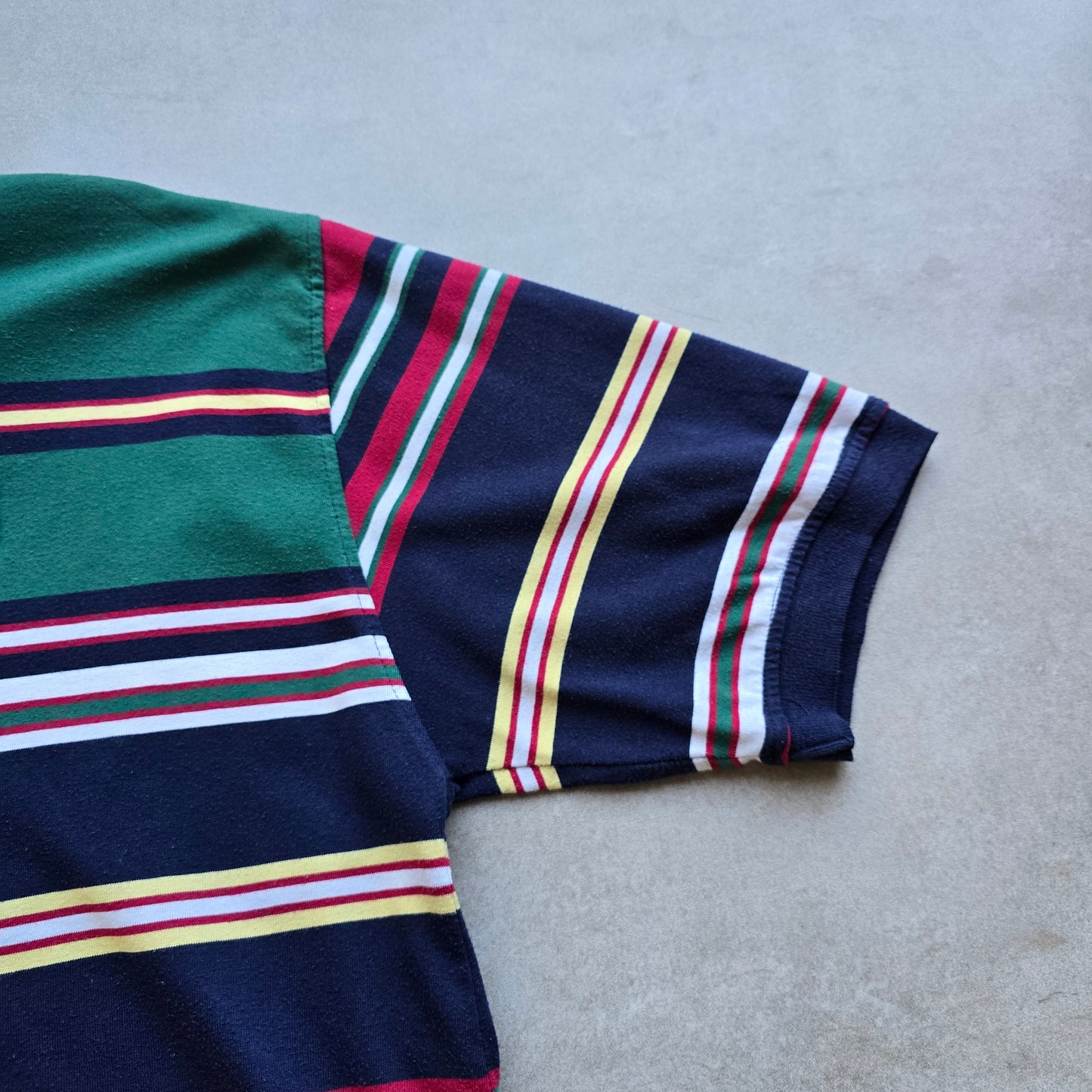 Vintage Kappa Striped Polo Shirt - XL