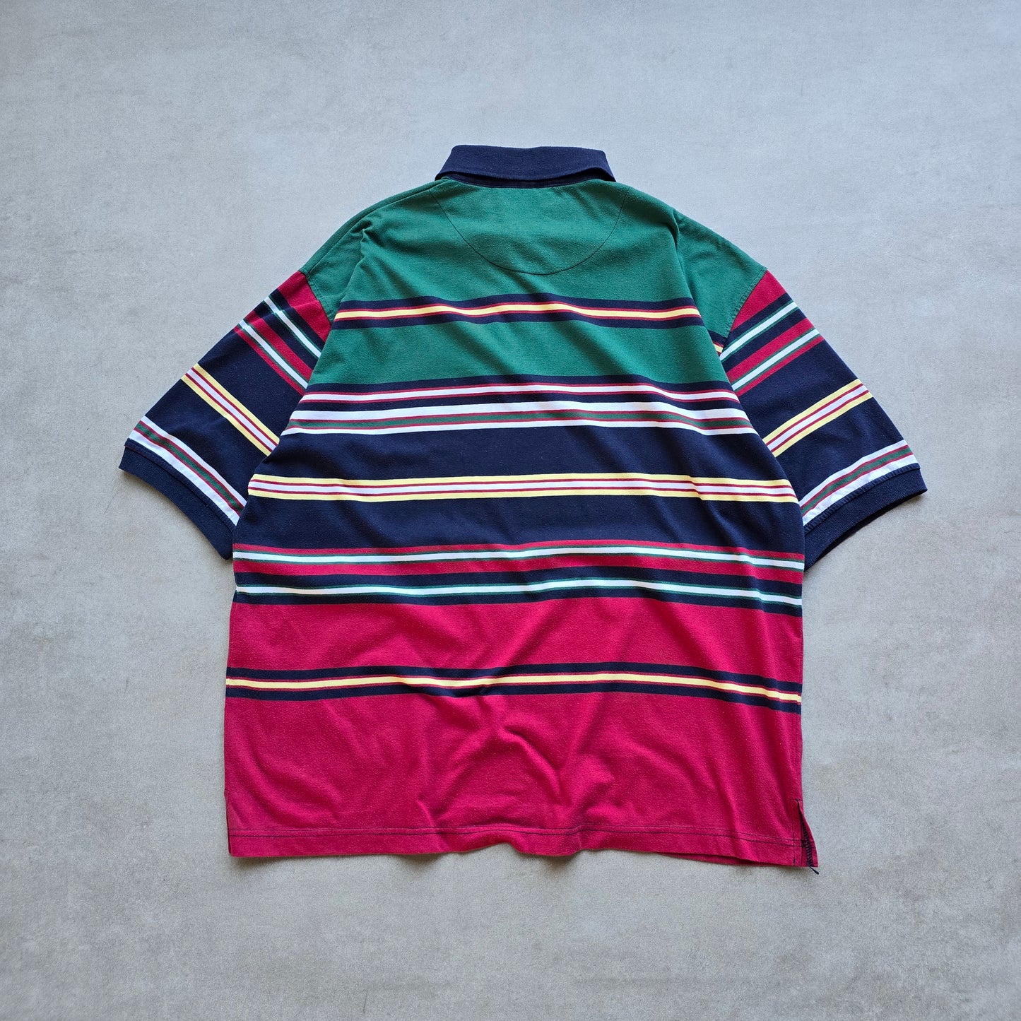 Vintage Kappa Striped Polo Shirt - XL