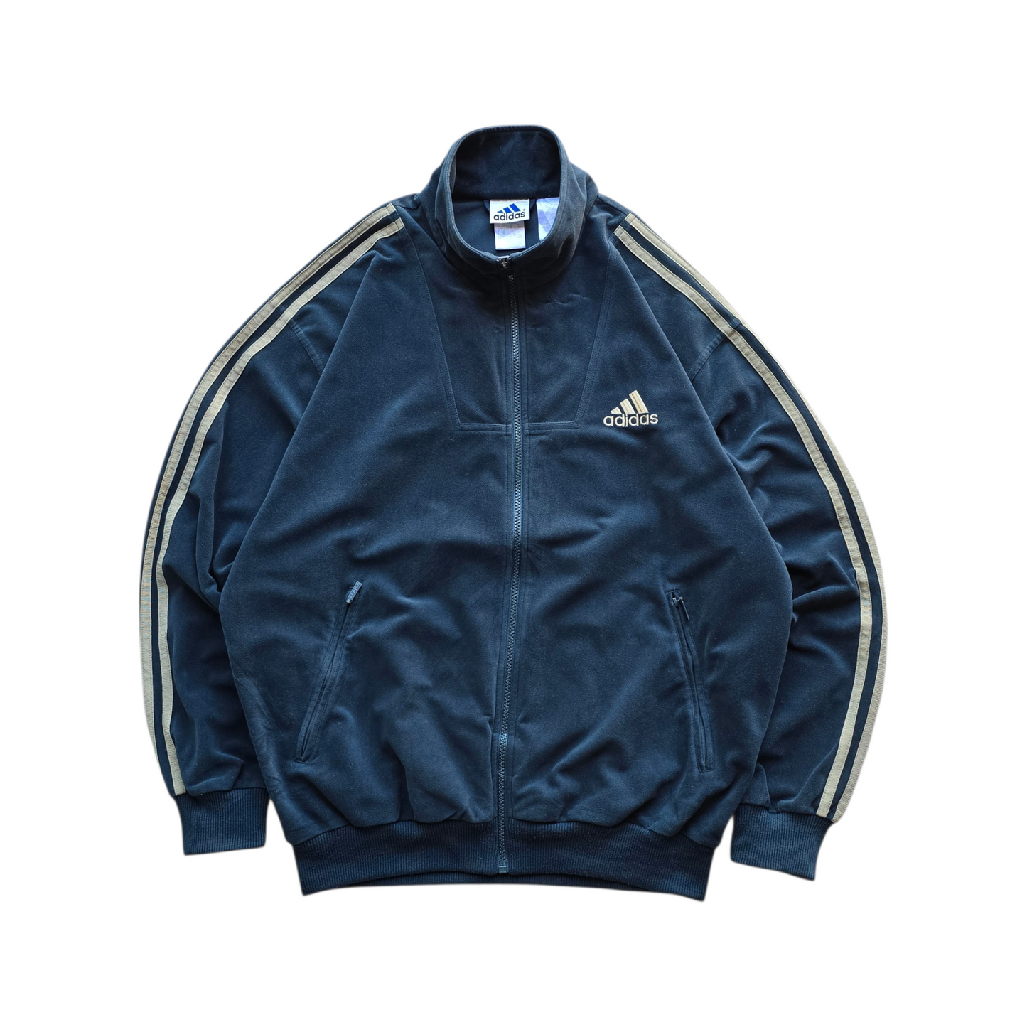 Vintage 90's Adidas Velour Track Jacket - M