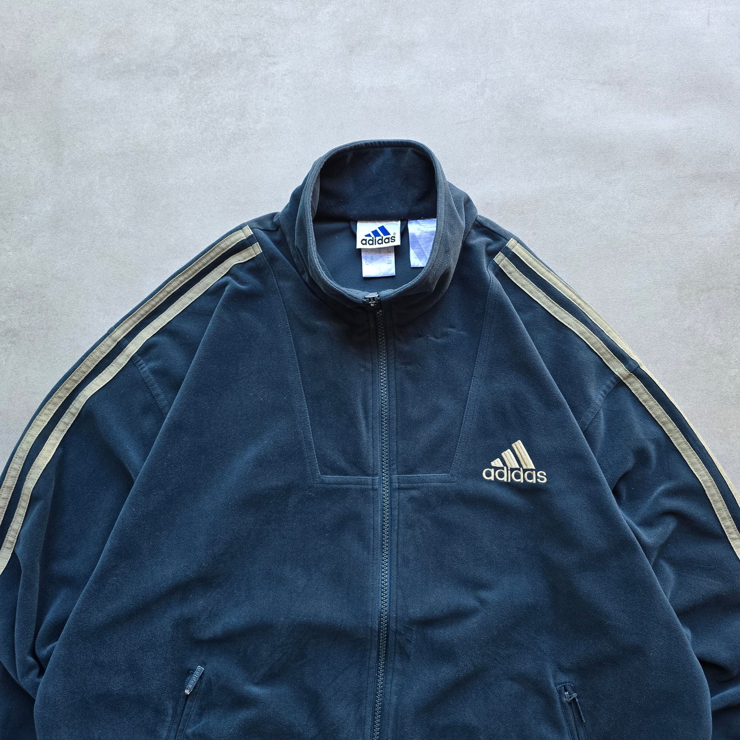 Vintage 90's Adidas Velour Track Jacket - M