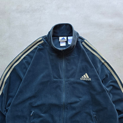 Vintage 90's Adidas Velour Track Jacket - M