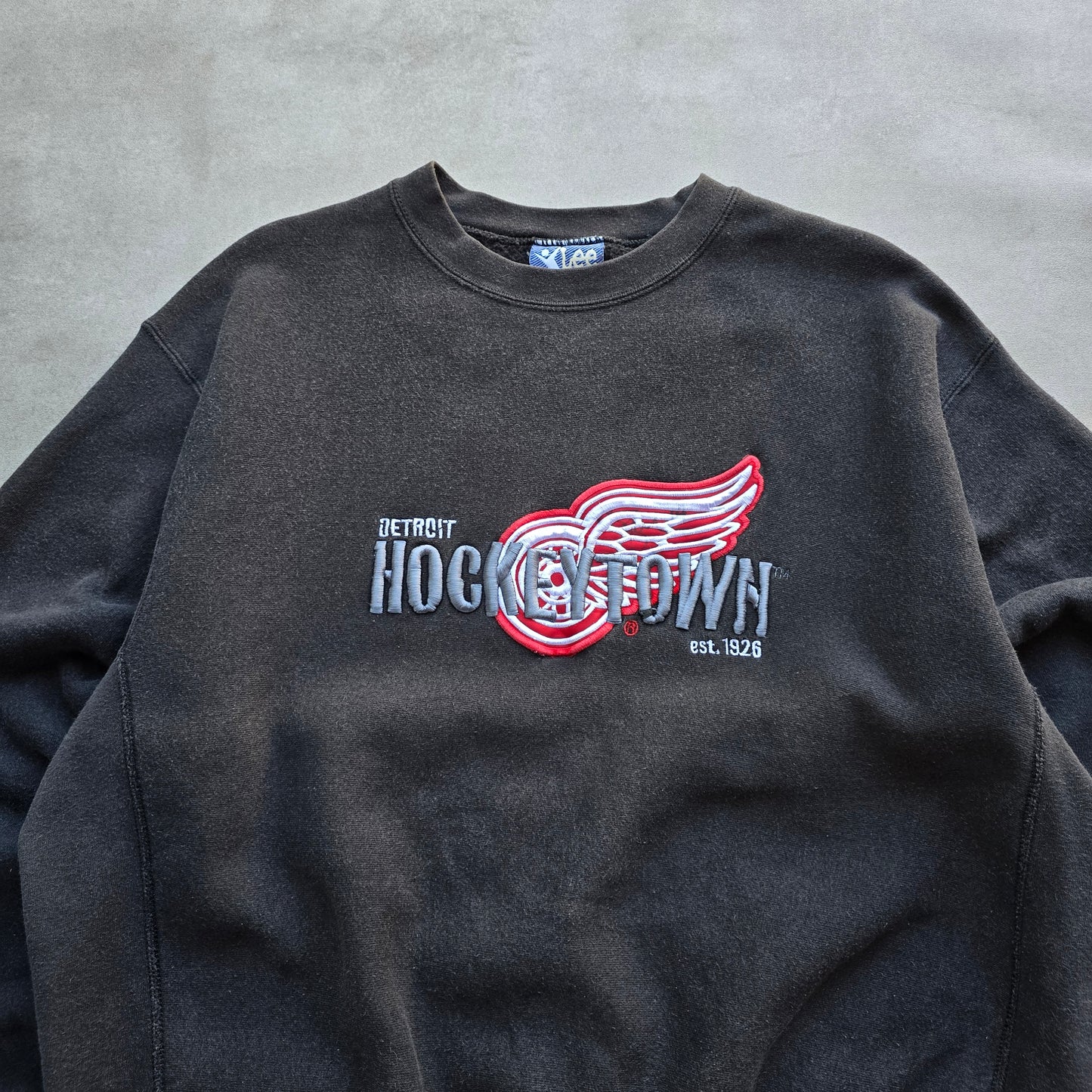 Vintage Lee Detroit Red Wings Hockeytown Sweatshirt - XL
