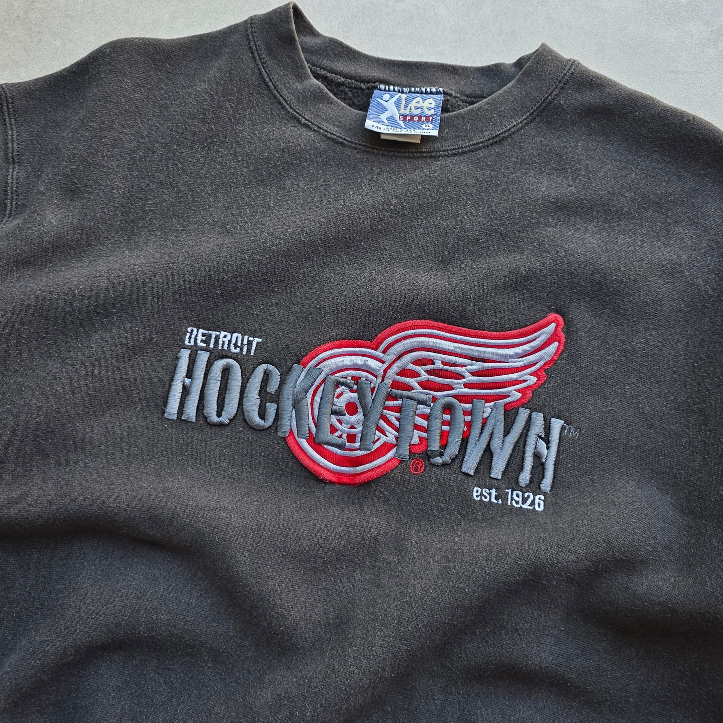 Vintage Lee Detroit Red Wings Hockeytown Sweatshirt - XL