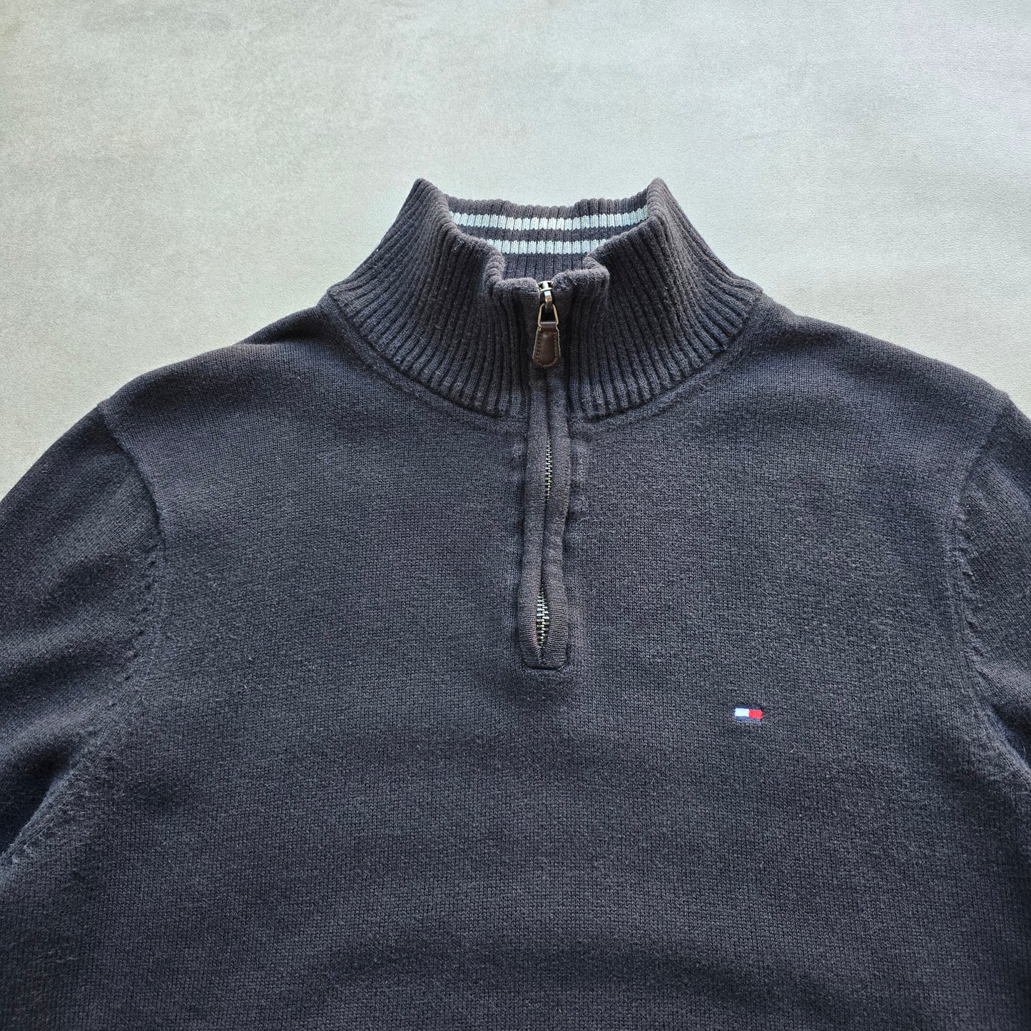 Tommy Hilfiger 1/4 Zip Knit Sweater - S