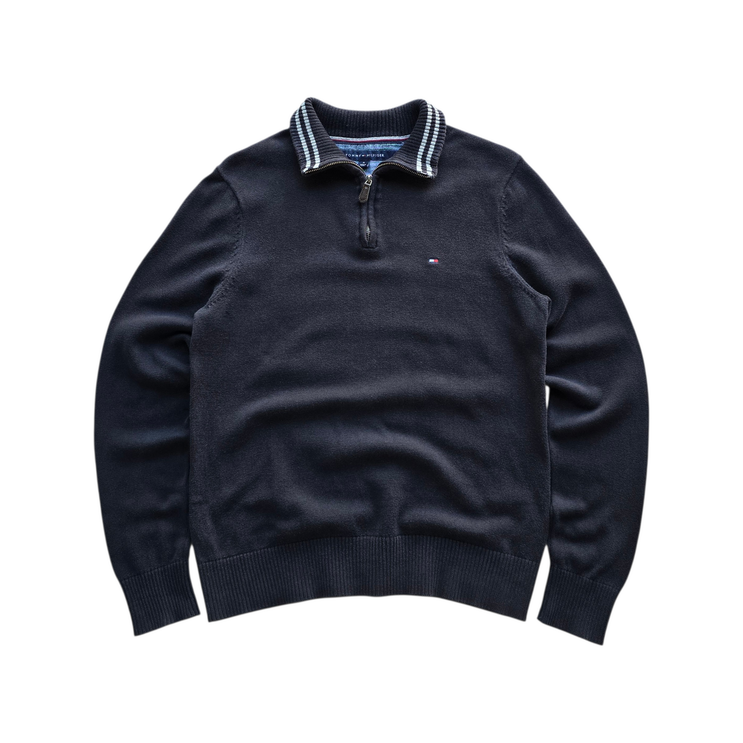 Tommy Hilfiger 1/4 Zip Knit Sweater - S