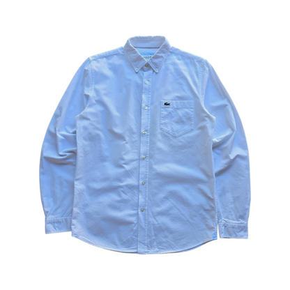 Lacoste Long Sleeve White Button Up Shirt - S