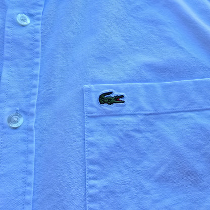 Lacoste Long Sleeve White Button Up Shirt - S