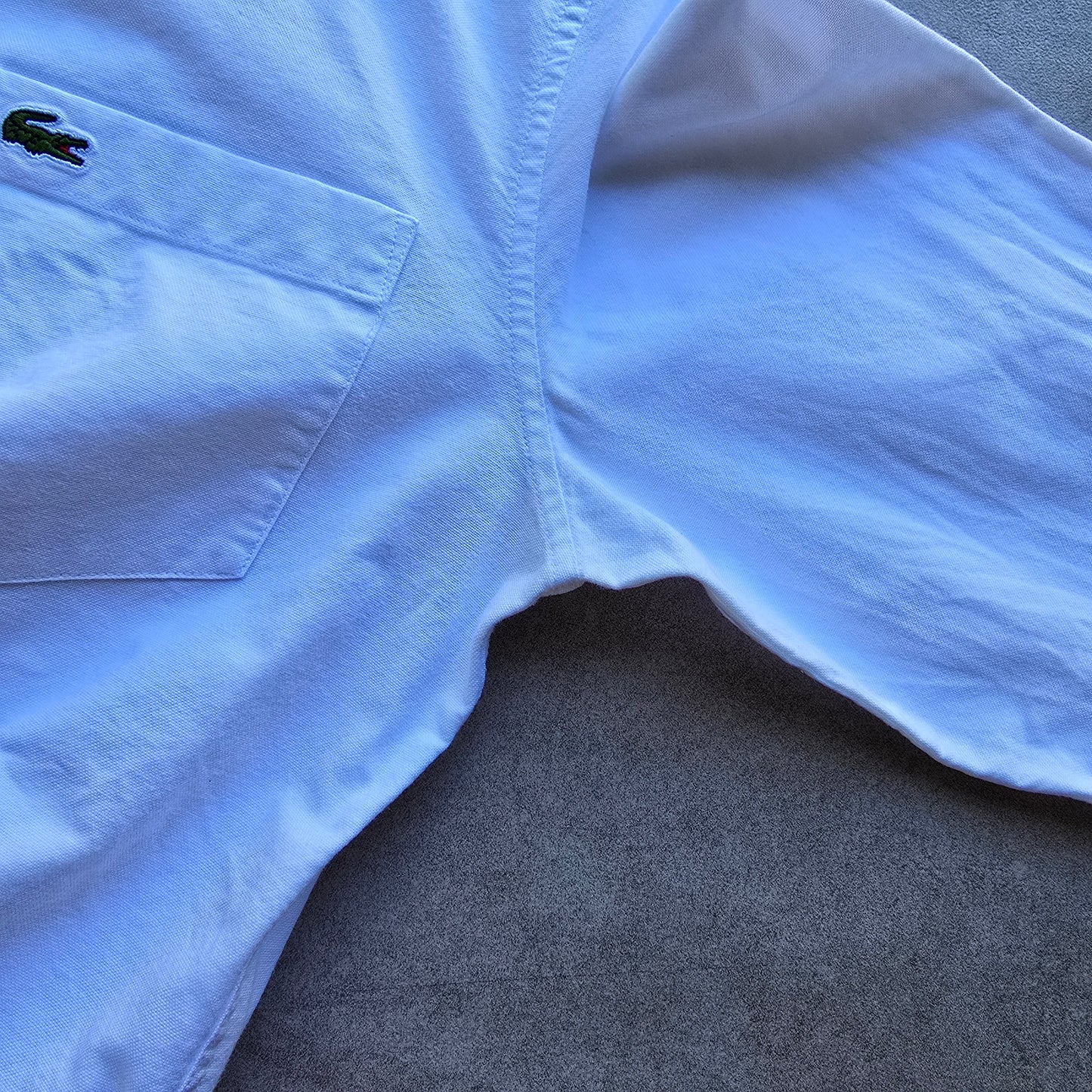 Lacoste Long Sleeve White Button Up Shirt - S
