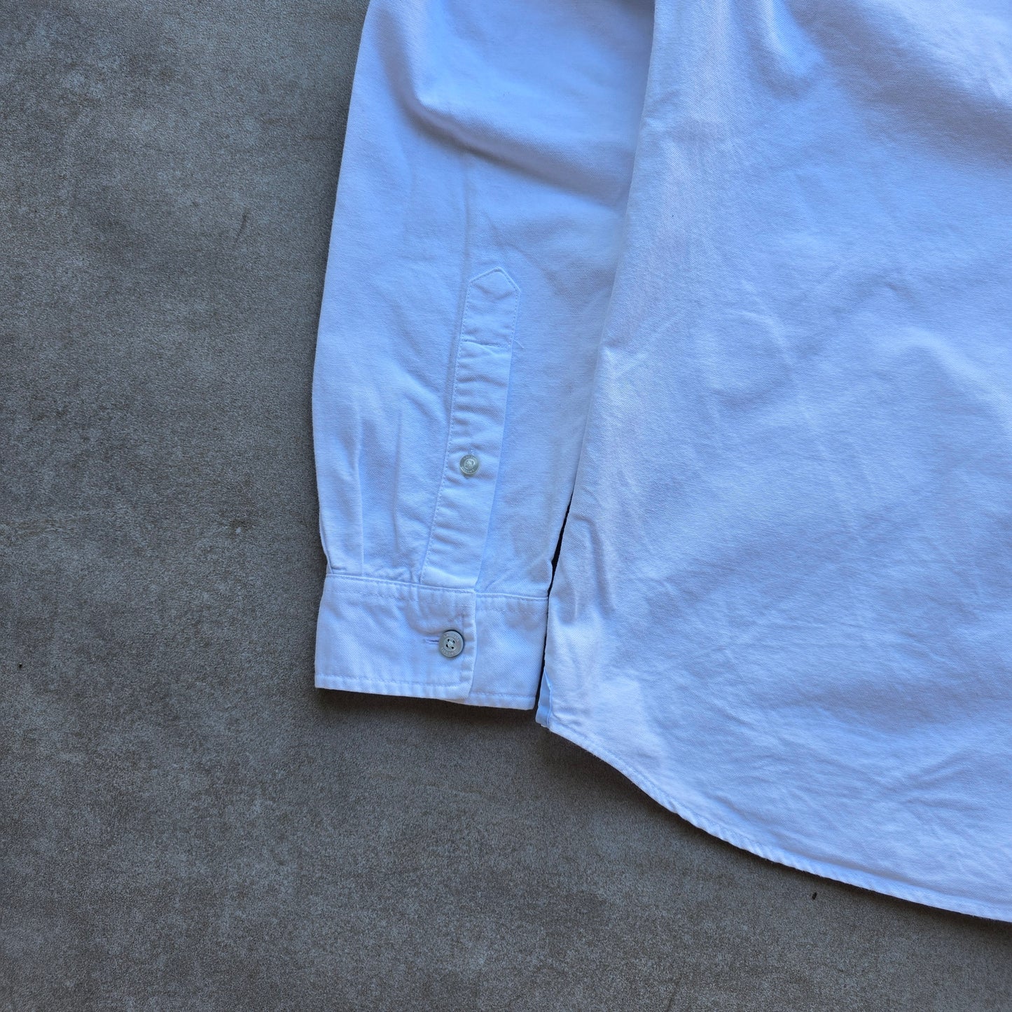 Lacoste Long Sleeve White Button Up Shirt - S