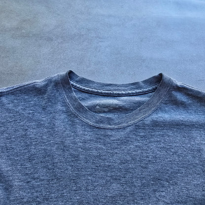 Nike Grey Embroidered Mini Swoosh Tee - M/L